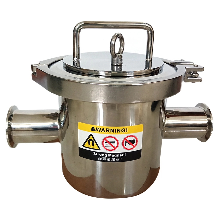 Customised Food Industry Stainless Steel Fuel Magnet Filter Strong Separation Use Liquid Magnetic Trap Filter