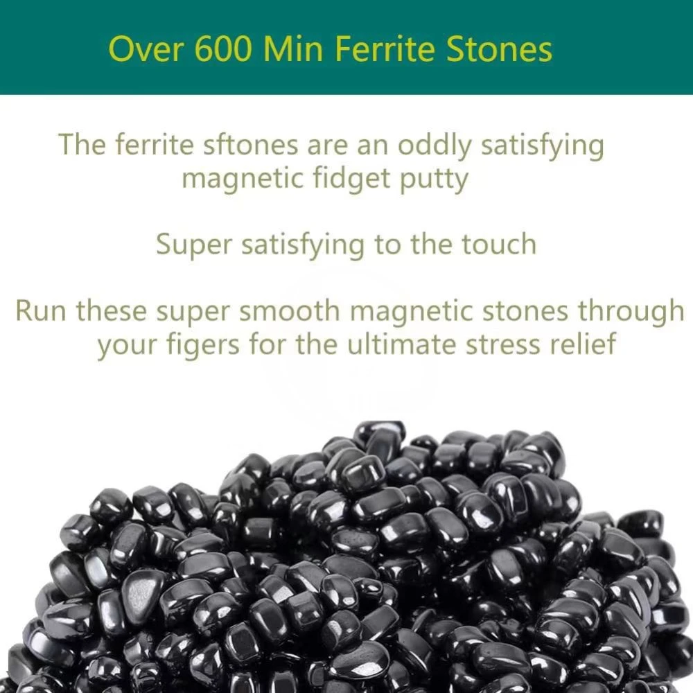 Factory Magnetic Hematite Ore Ferrite Magnetic Gravel Desktop Toys